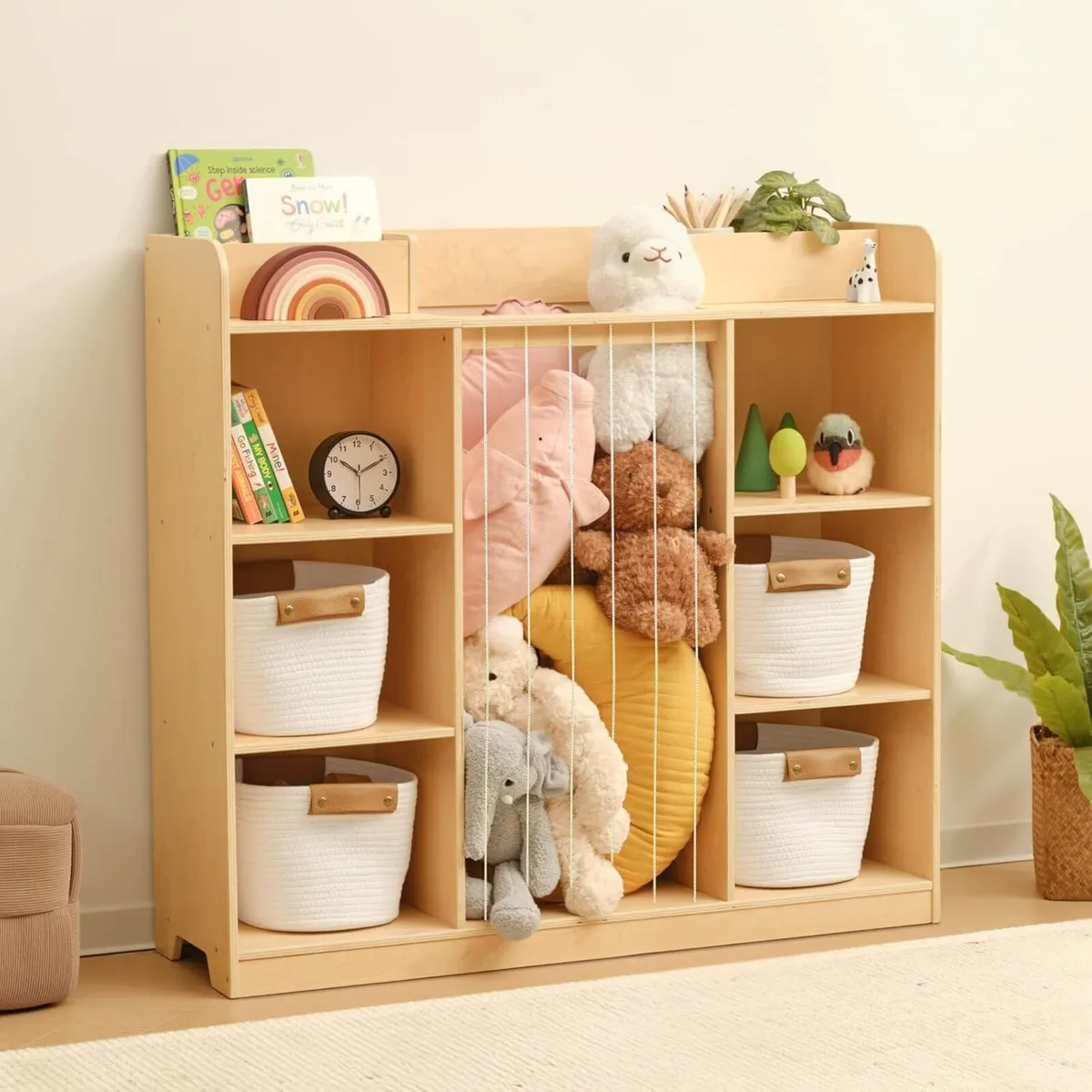 Stuffed Animal Storage 3-Tier Cube Organizer - Image 2