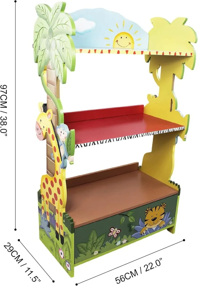 Fantasy Fields Sunny Safari Large Kids Bookshelf - Image 3
