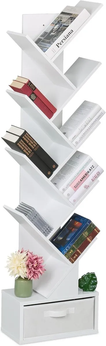 Tree Bookshelf 9-Tier Bookcase HWD: 146 x 38 22 - Image 1
