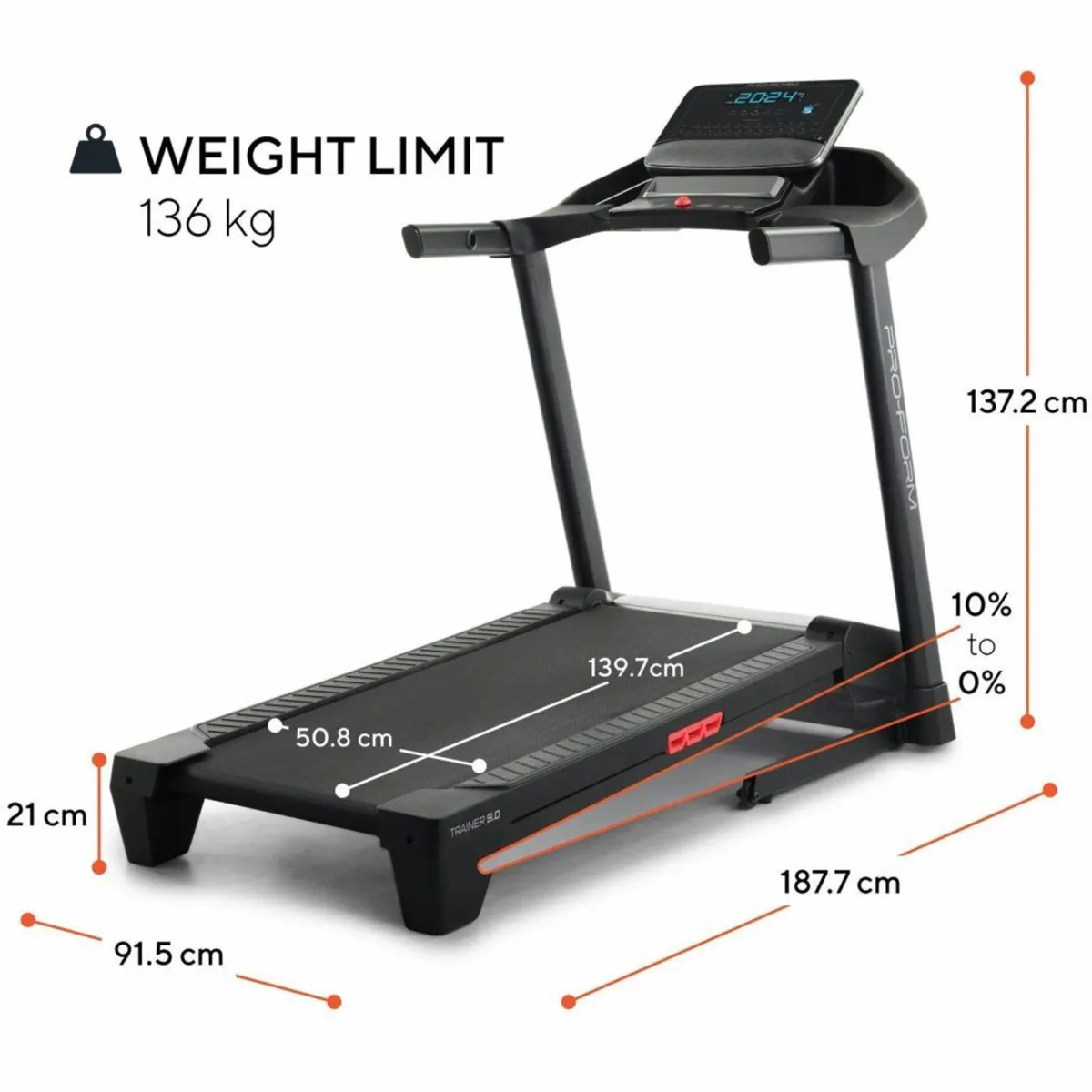 ProForm Trainer 9.0 Folding Treadmill - Image 4