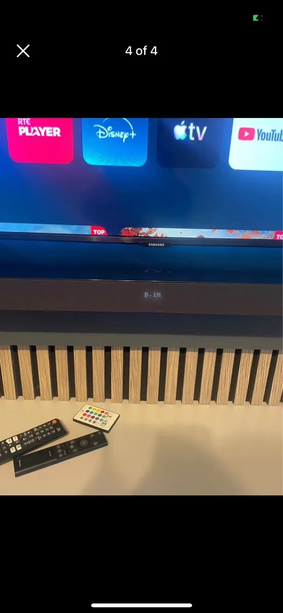 65” Samsung 4K tv and Samsung soundbar - Image 2
