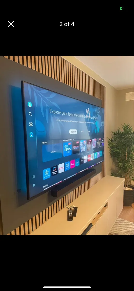 65” Samsung 4K tv and Samsung soundbar - Image 3
