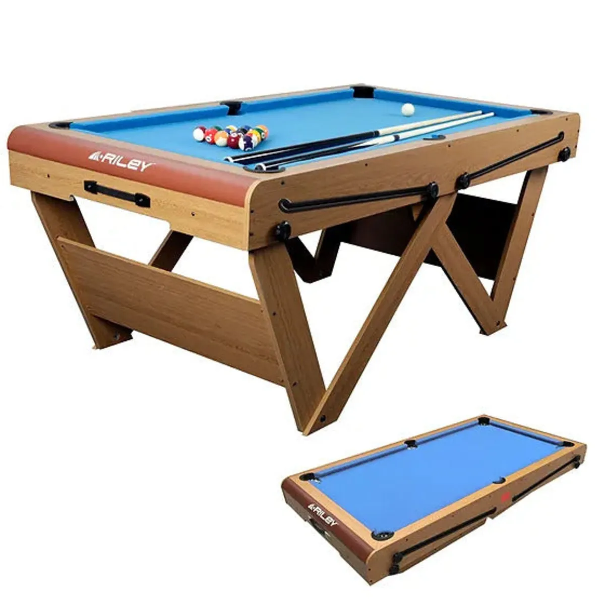 6ft folding pool table - Image 1