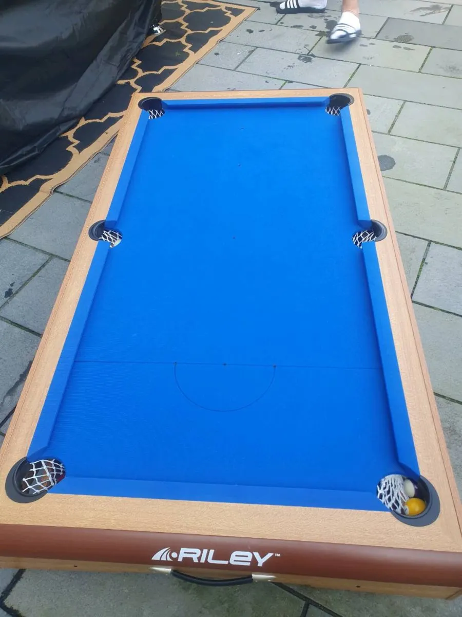 6ft folding pool table - Image 4