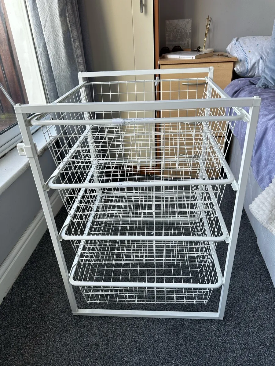 IKEA ALGOT Wire Basket Drawer Unit - Image 1