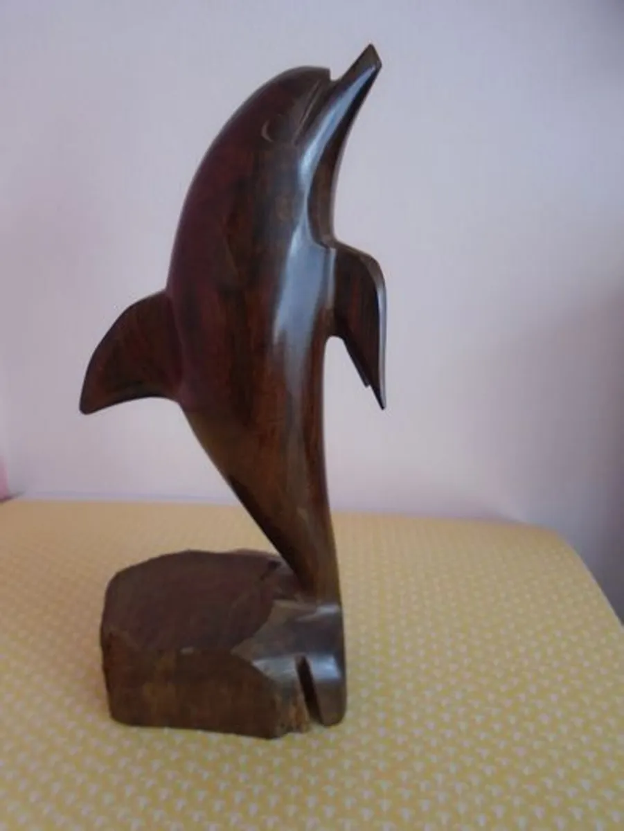 Dolphin ornament, Wooden ornament. Home decor - Image 2