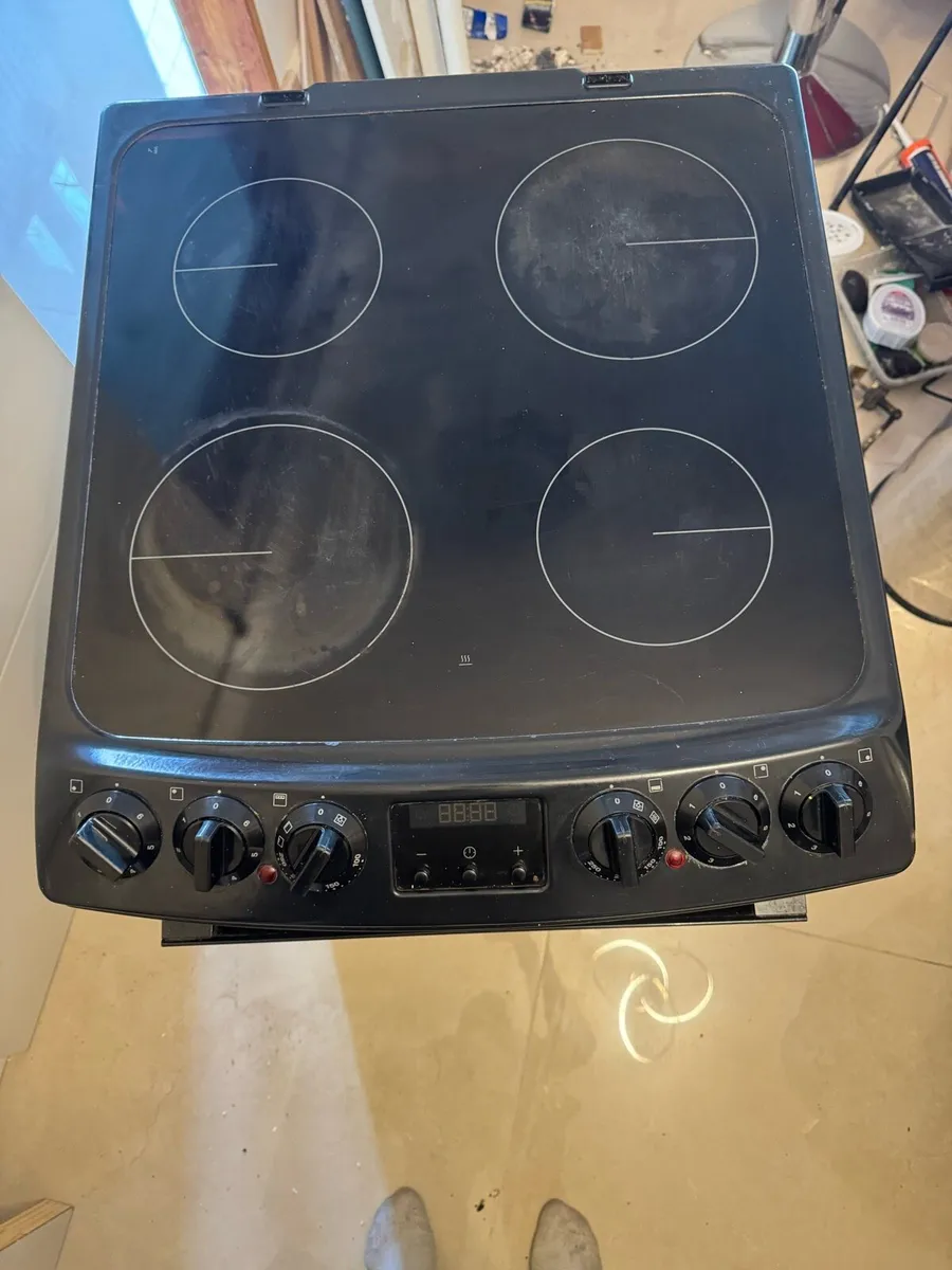 Zanussi 55cm Double Oven Black Cooker - Image 2