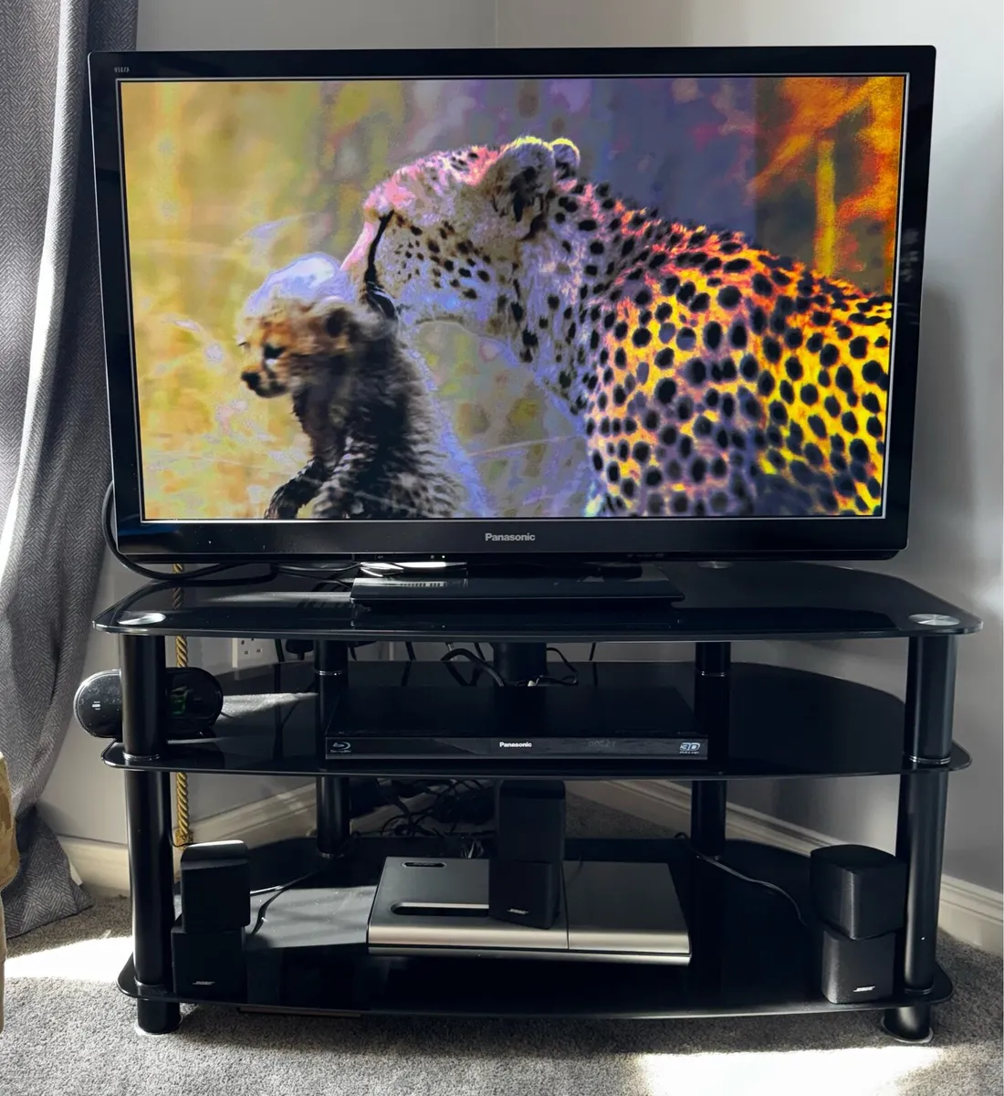 Panasonic 42” Plasma 3D TV & Player & Disks - Image 1