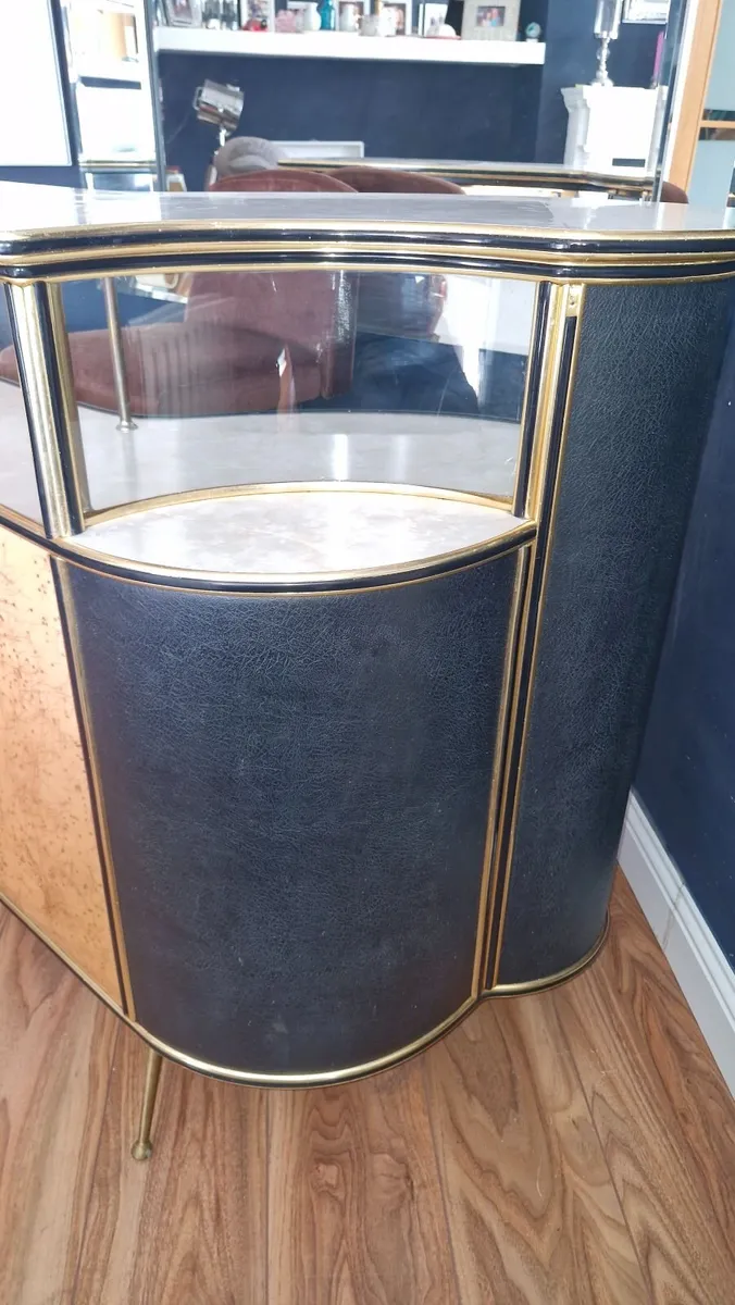 50s style curved home bar - Image 2