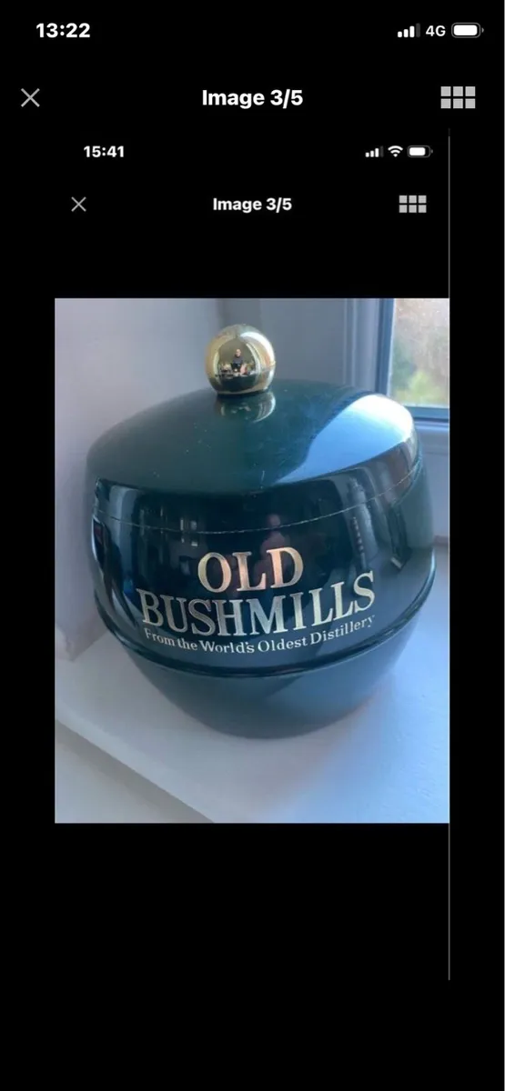 Rare Vintage Old Bushmills Ice Bucket - Image 3
