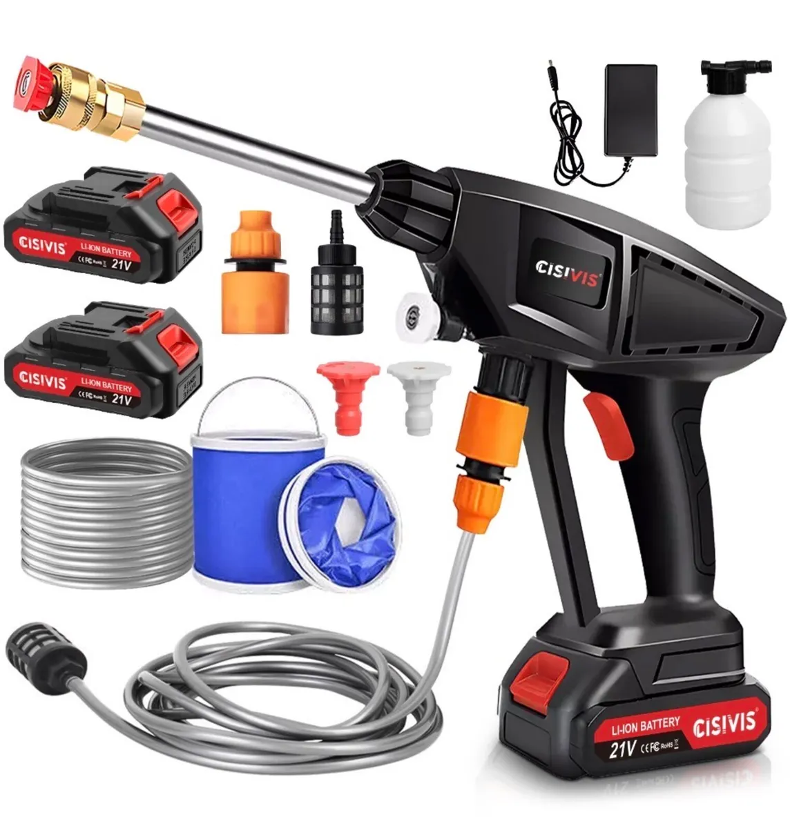 New Portable Cordless Pressure Washer +2 Batteries - Image 2