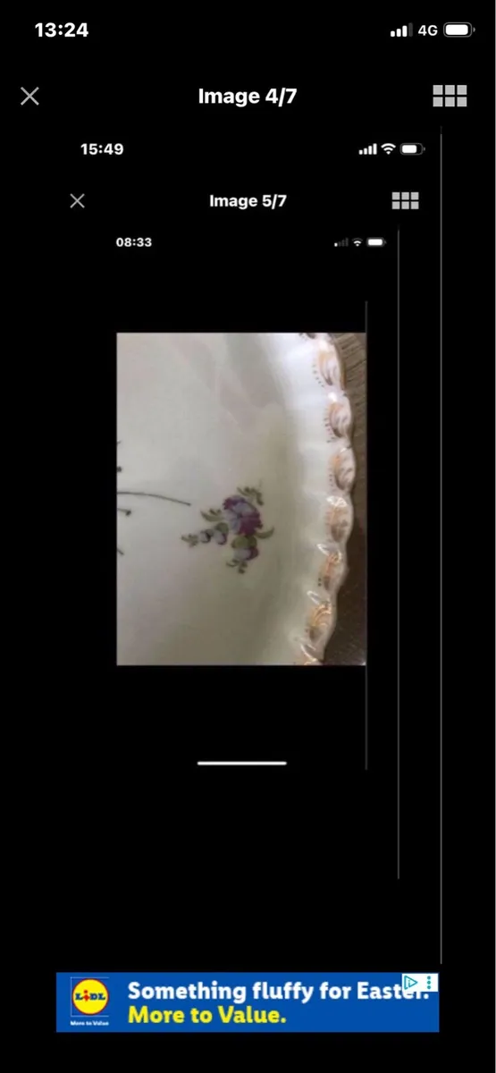 Antique Hand Painted Meissen Dish - Image 3