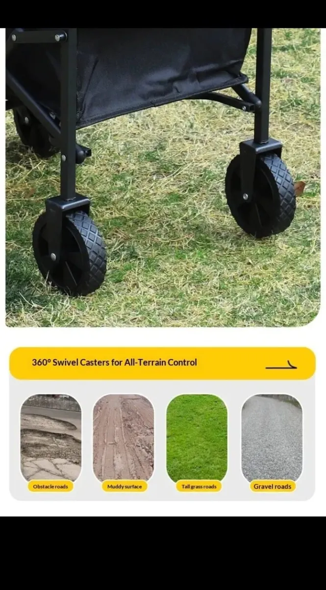 Camping trolley/ Beach wagon/ Garden cart - Image 3
