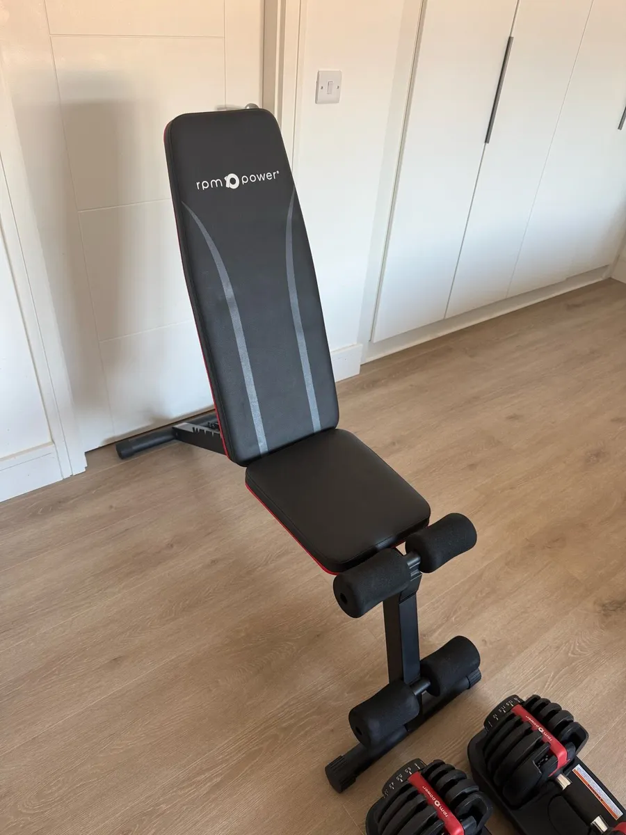 Adjustable Dumbbells & Bench - Image 4