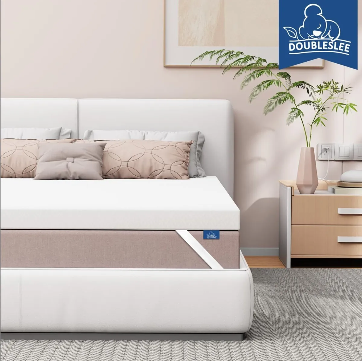 3 Inch Memory Foam Mattress Topper Single Bed - Image 1