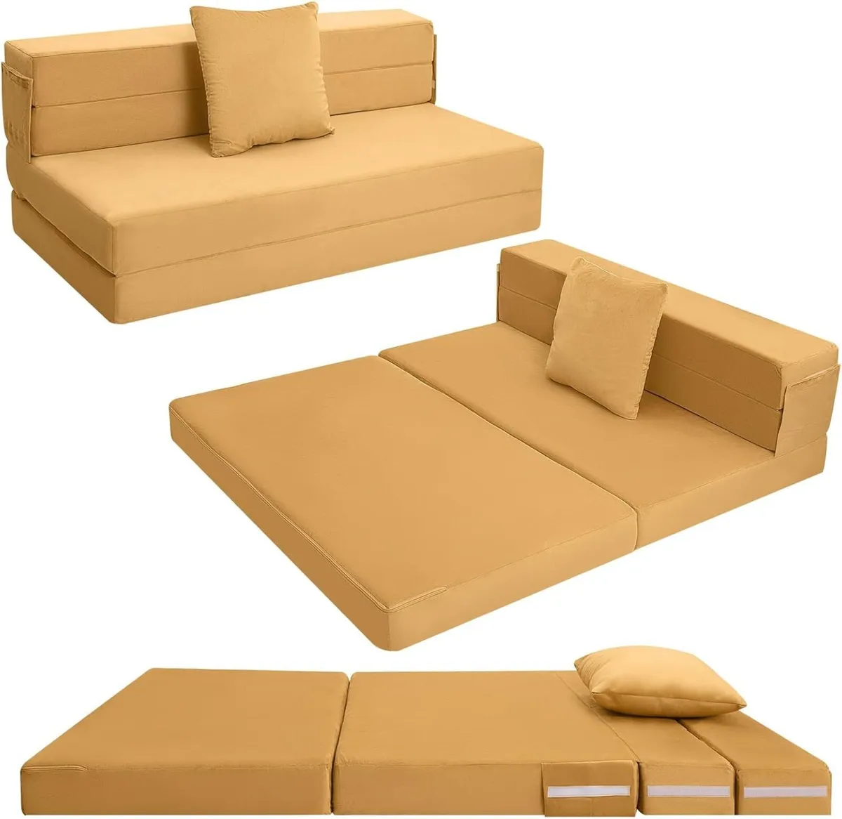 Folding Mattress Double High Density Foam Fold - Image 1