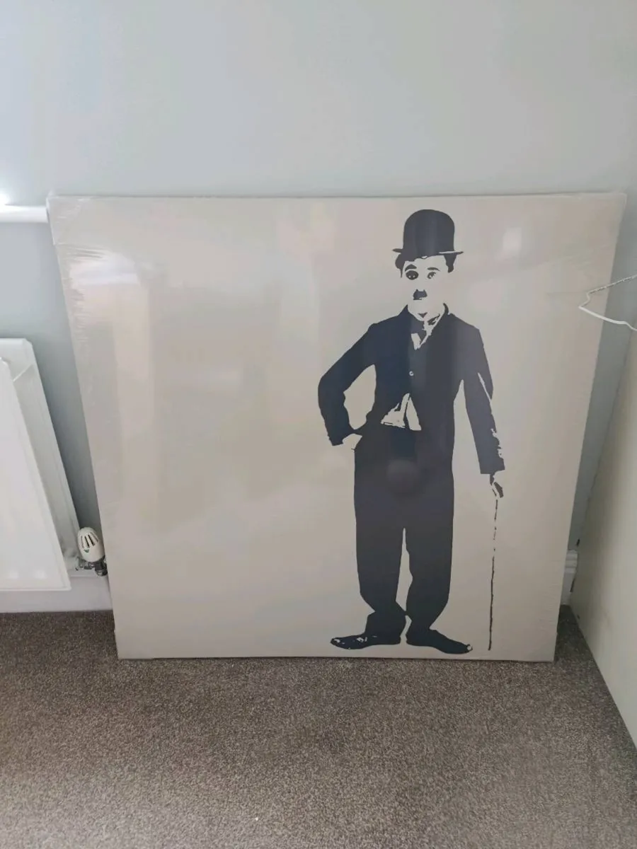 Charlie Chaplin Ikea Canvas, new in plastic - Image 3