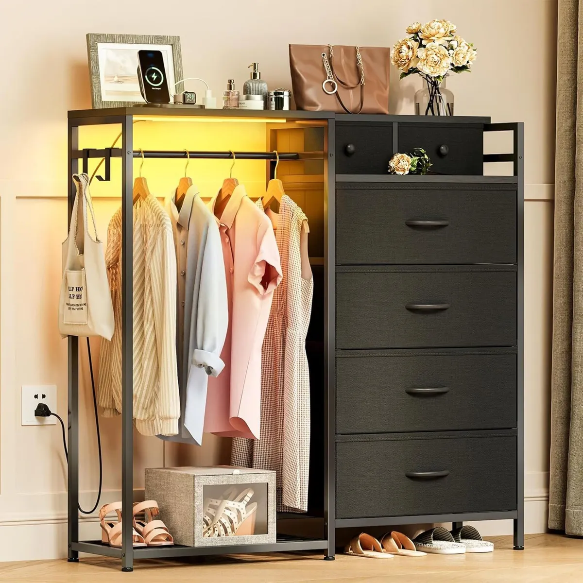Chest of Drawers Bedroom with Hanging Rail - Image 1