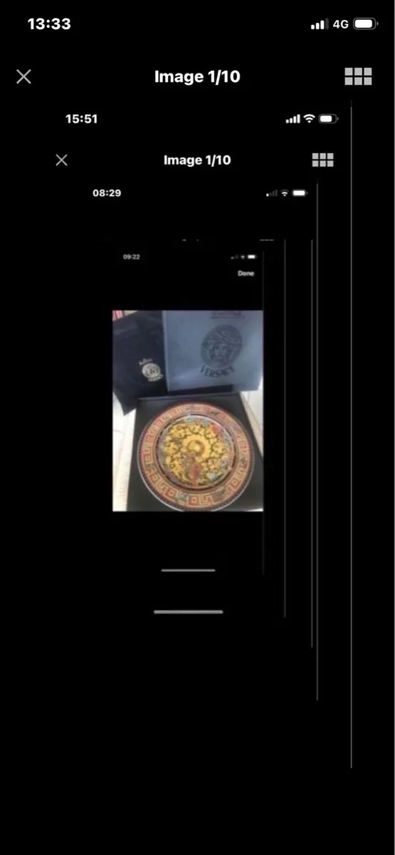 Versace Rosenthal Christmas Glory 2004 Plate - Image 1