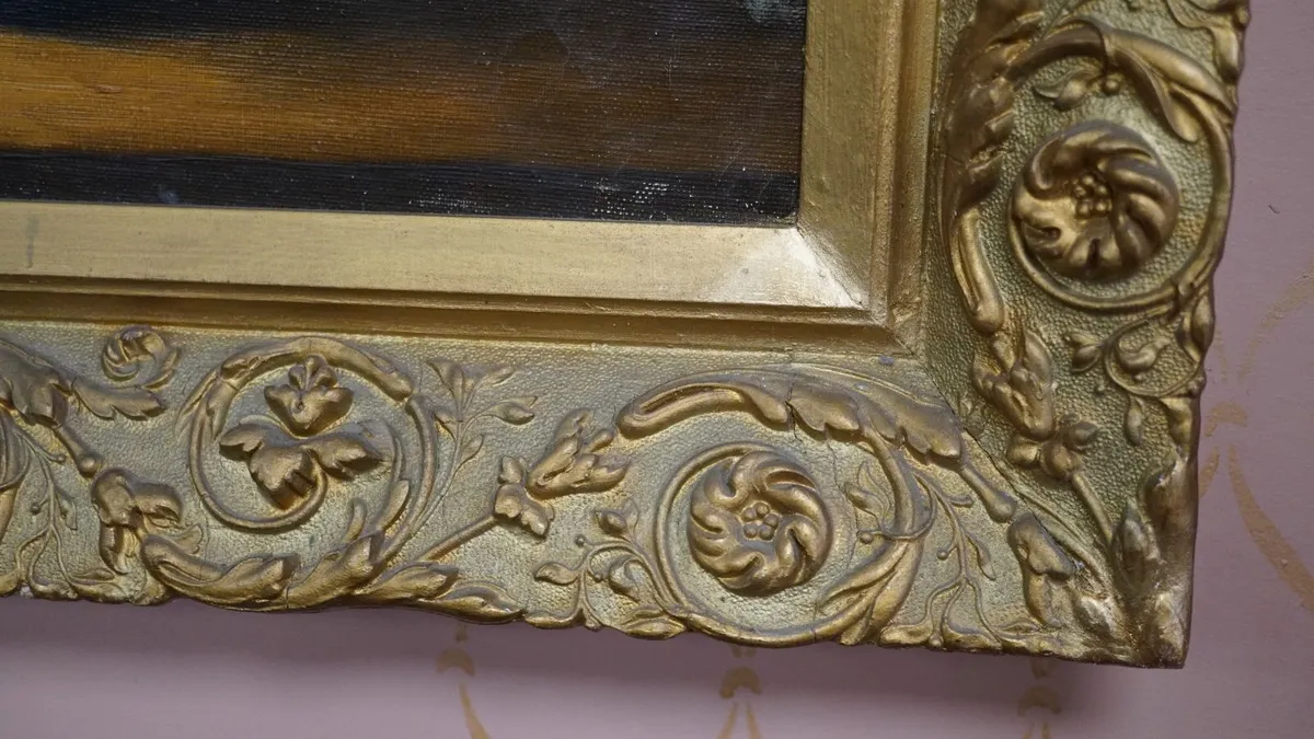 Floral Still Life Oil Painting in Ornate Gilt Fram - Image 3