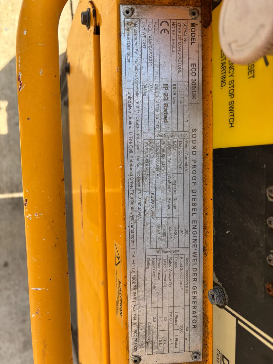 2014 Shindaiwa Eco 300 Diesel Welder Generator - Image 4