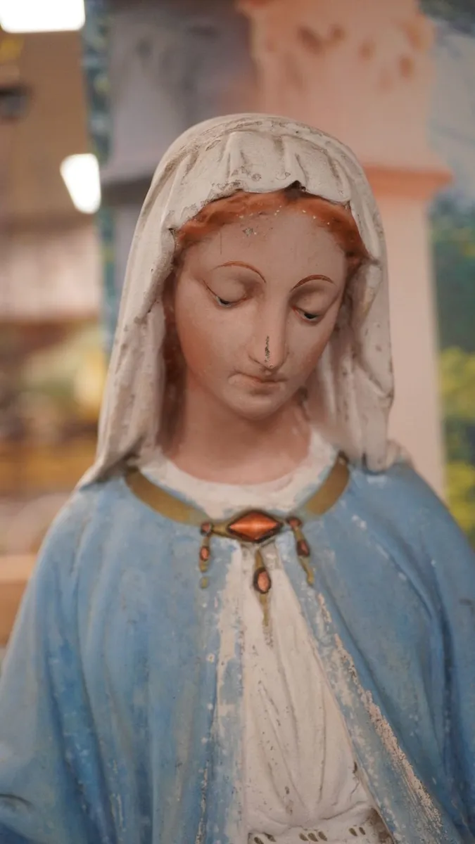 Vintage Madonna Statue - Image 3