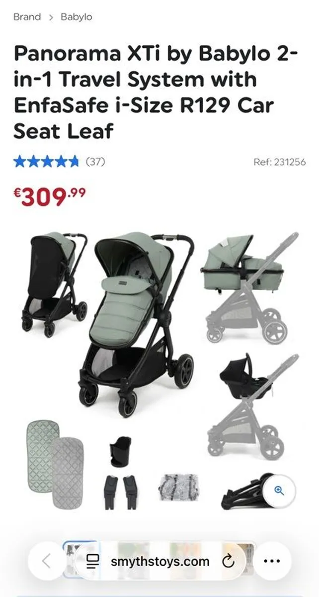 Travel System - Panorama XTi by Babylo 2-in-1 Travel System with Car Seat and all Accessories - Image 2