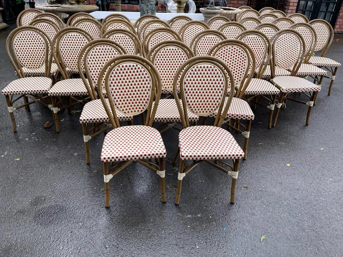 French 🇫🇷 cafe bistro restaurant chairs - Image 2