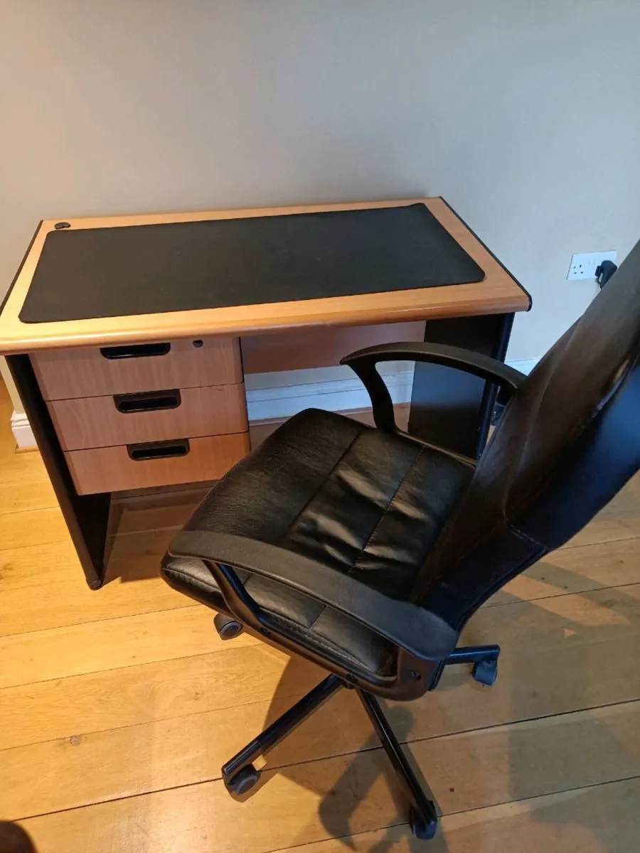Desk and office chair