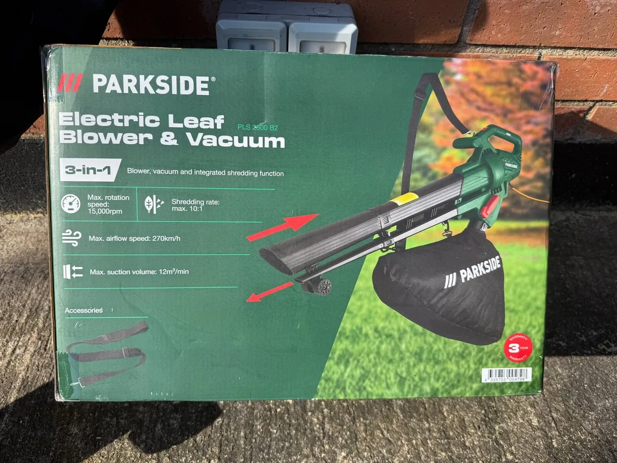 Electric Parkside Leaf Blower - New - Image 4