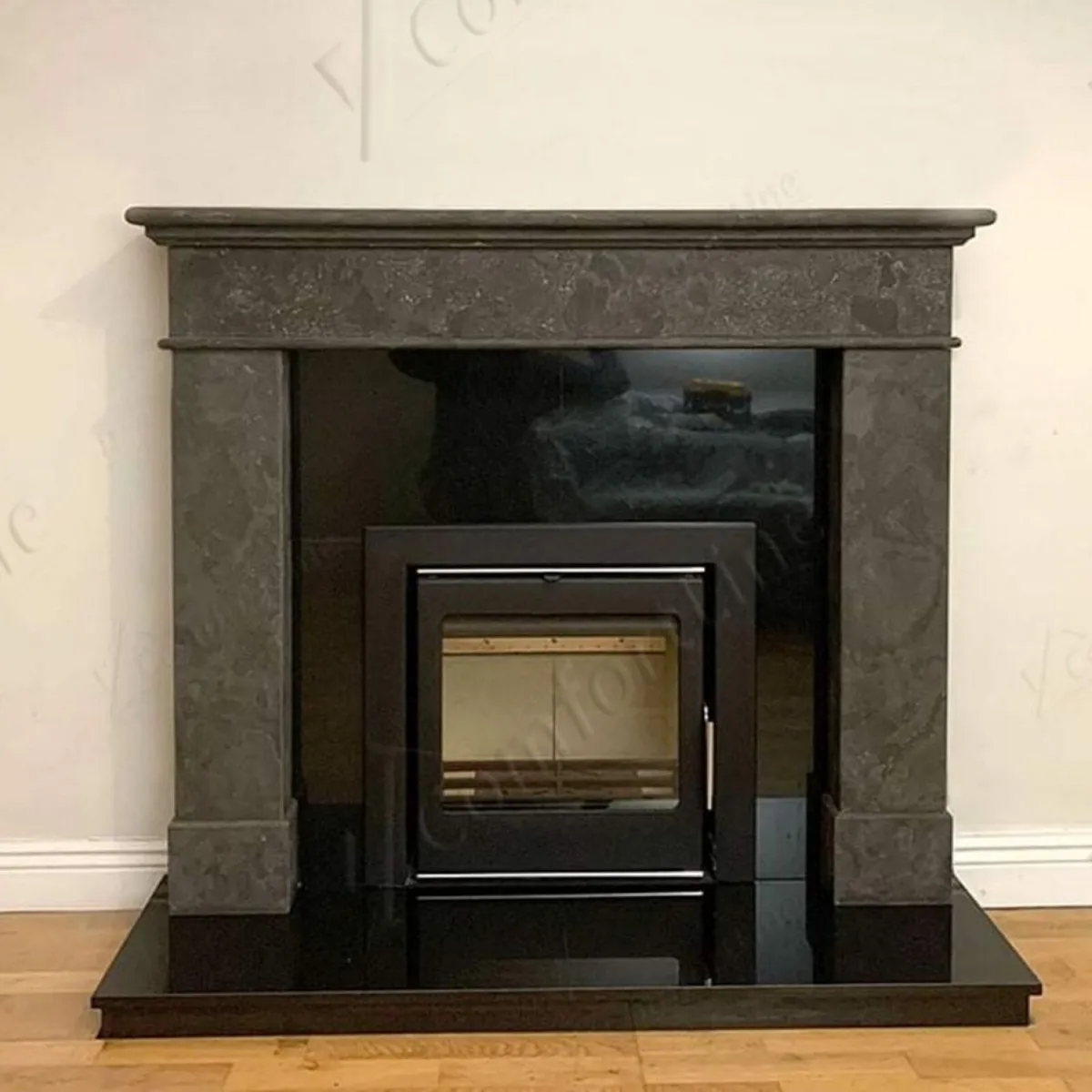 Balmoral Rio Cinza Agean Limestone 54'' Fireplace - Image 1