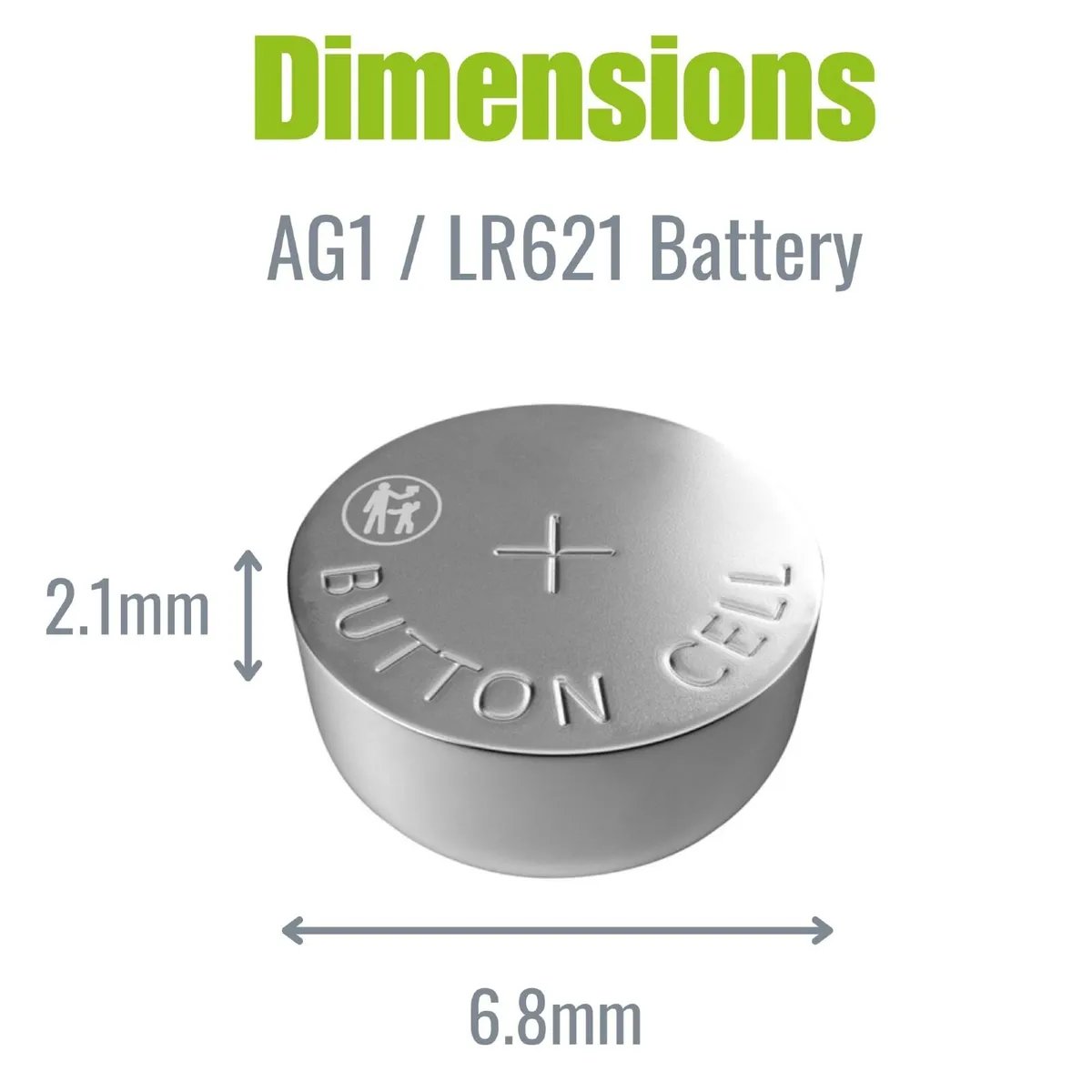 AG1 LR621 SR621SW 364 1.5V Button Battery 10 Pack - Image 3