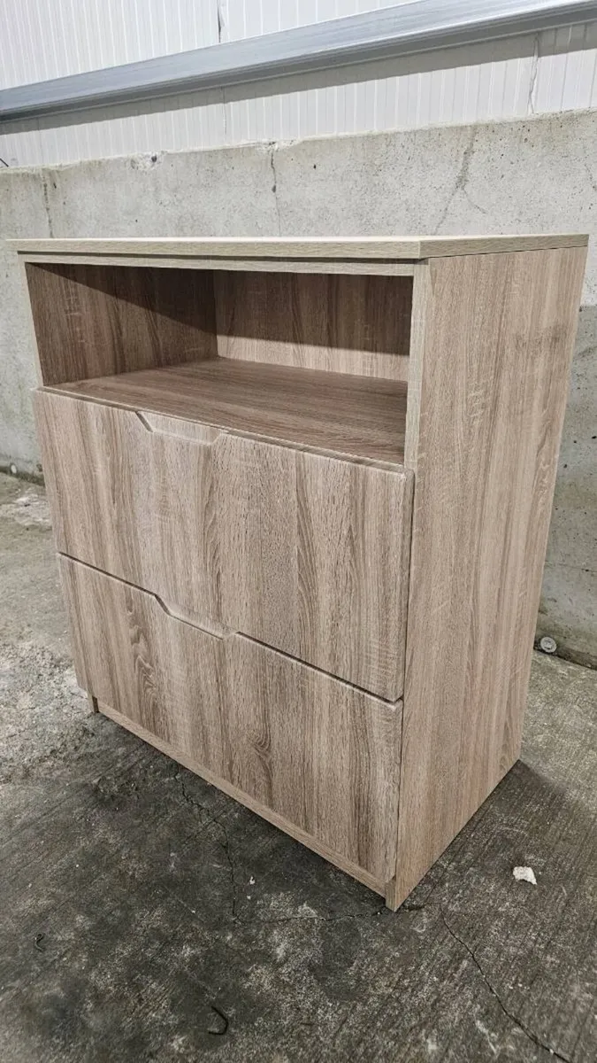 Modern Light Oak 2-Drawer Chest - Image 2