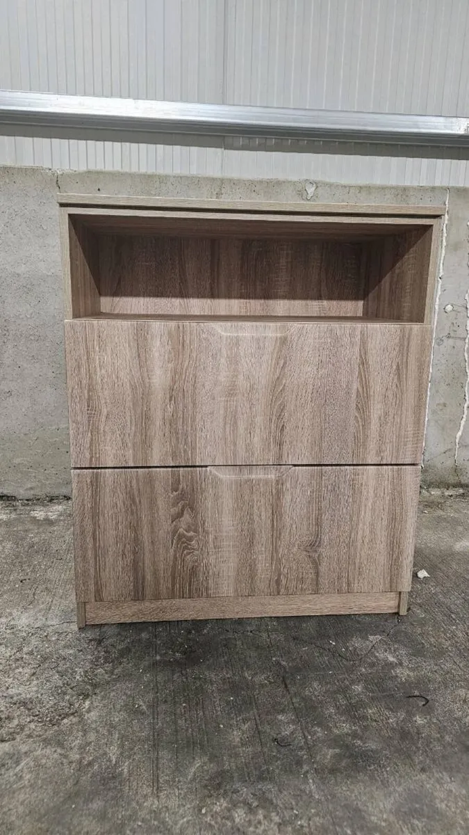 Modern Light Oak 2-Drawer Chest - Image 3