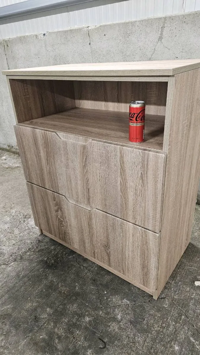Modern Light Oak 2-Drawer Chest - Image 4
