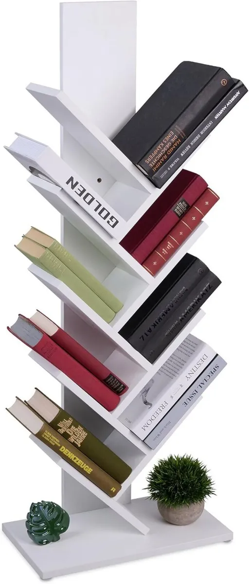 Tree Bookshelf 9 Tiers 102x40x21.5 cm for Books - Image 1