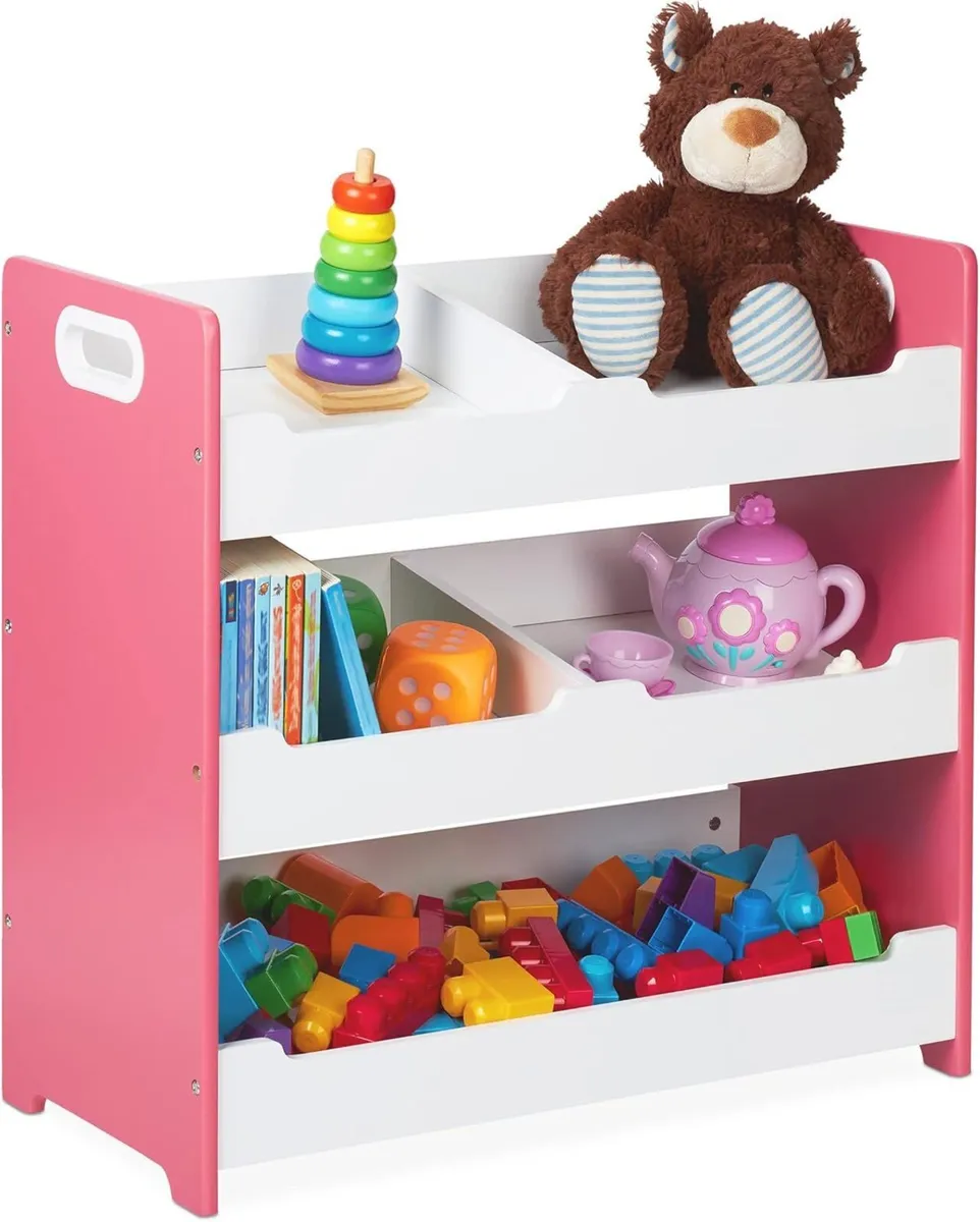 Children's Shelf 5 Compartments Storage with - Image 1