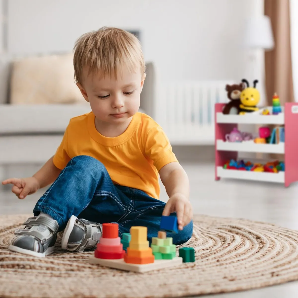 Children's Shelf 5 Compartments Storage with - Image 4