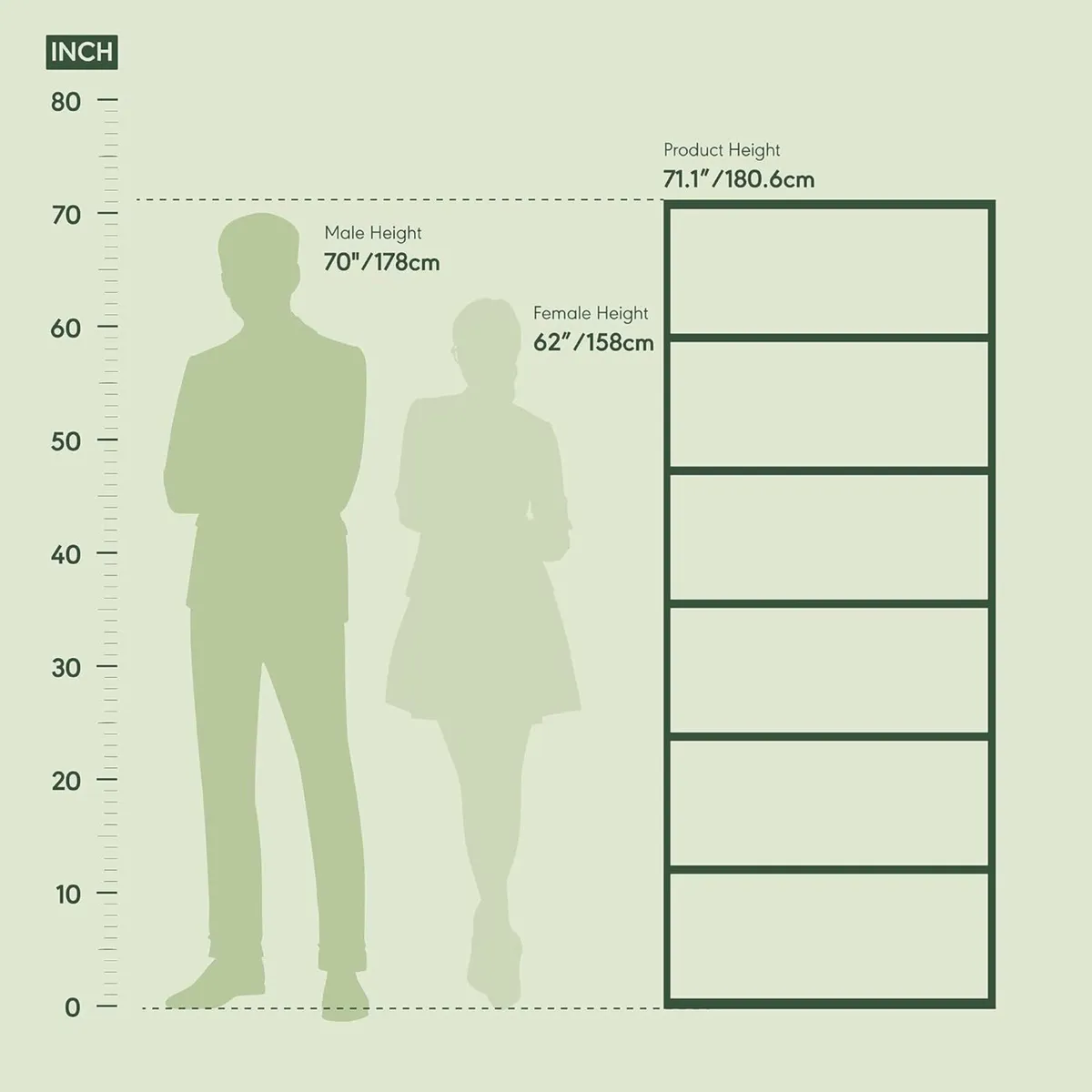 JAYA Book Shelf 6-Tier Bookshelf Free Standing - Image 3