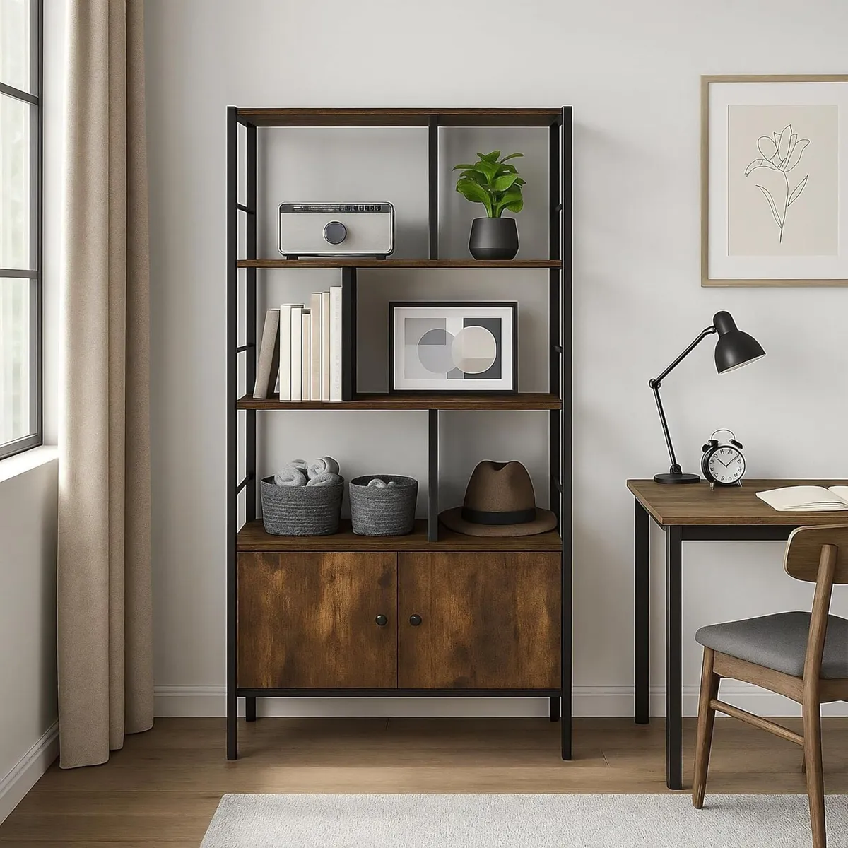 bookshelf HWD: 154.5 x 74 30 cm 3 open shelves - Image 2