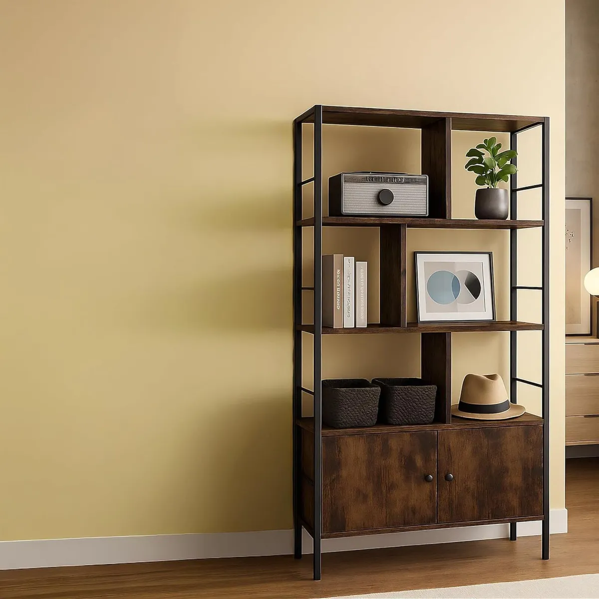 bookshelf HWD: 154.5 x 74 30 cm 3 open shelves - Image 4