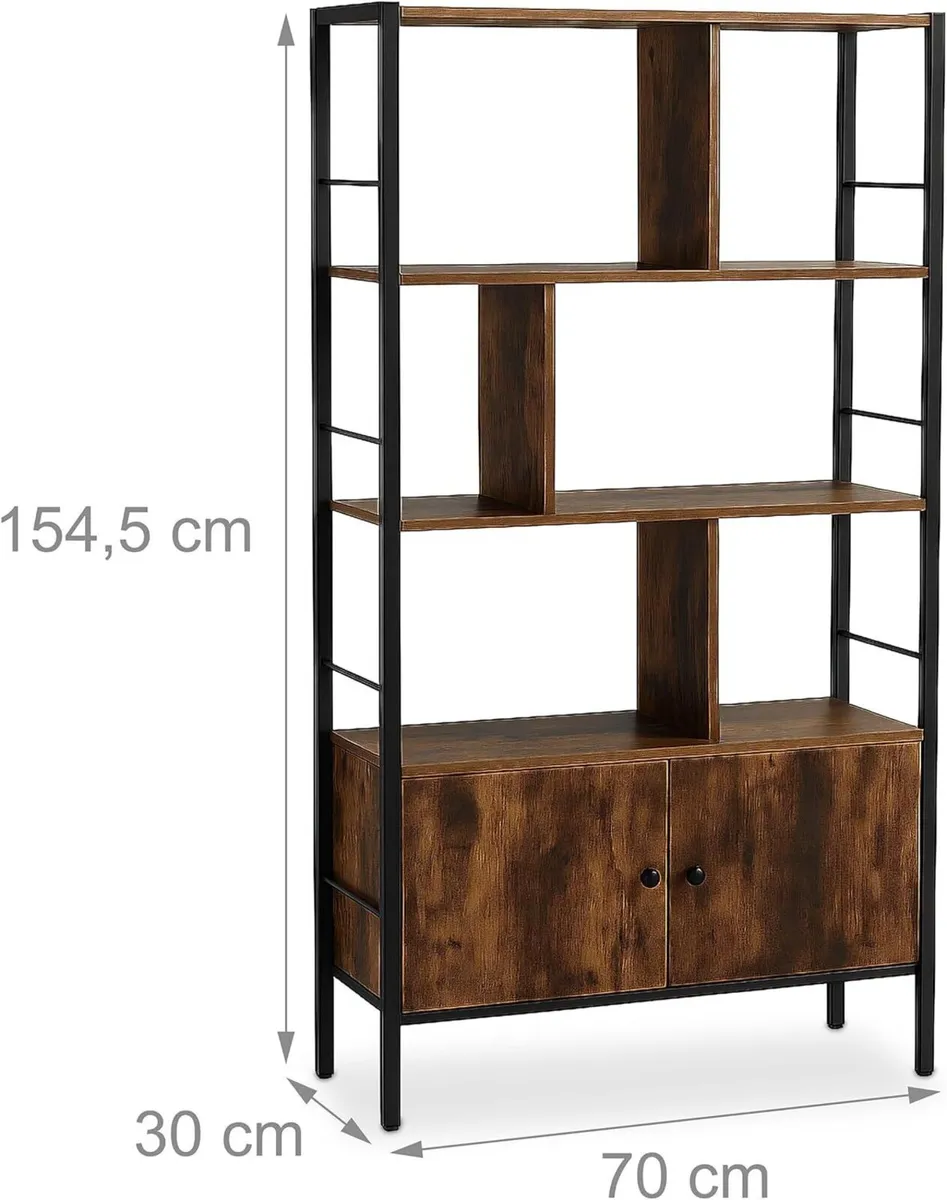 bookshelf HWD: 154.5 x 74 30 cm 3 open shelves - Image 3