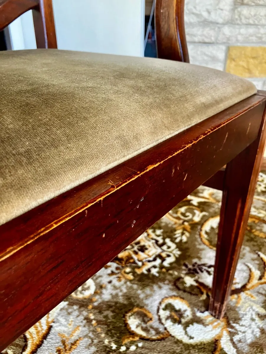 Mahogany Dining Table & 6 Chairs - Duncan Phyfe St - Image 4