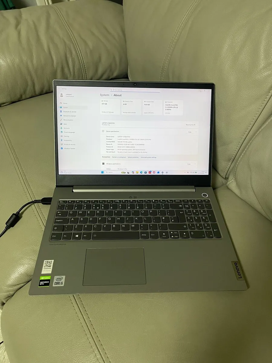 Lenovo i5 pro 16/512 win 11 with 4gb graphics - Image 1