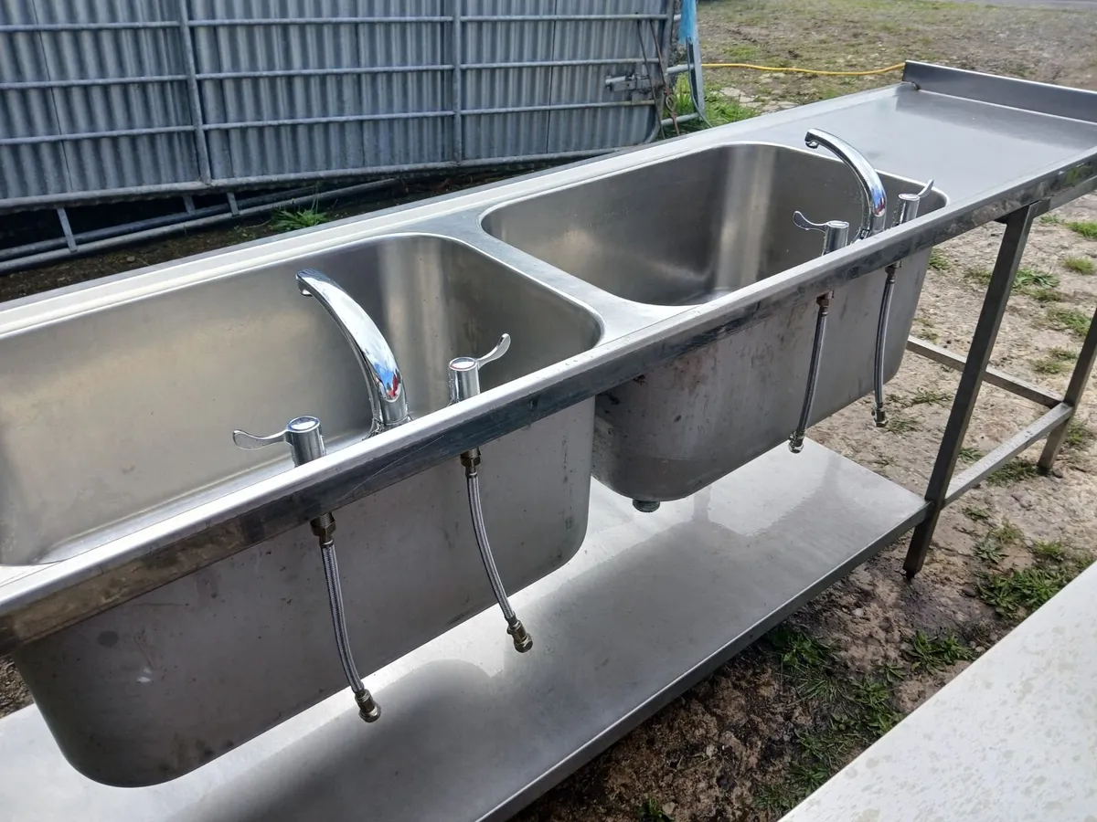 Commercial  heavey duty sink unit complete - Image 3