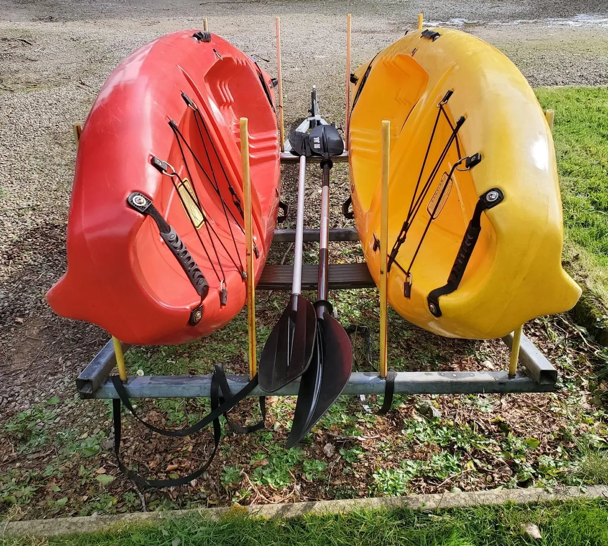 Kayak Trailer & Kayaks Bundle - Image 2