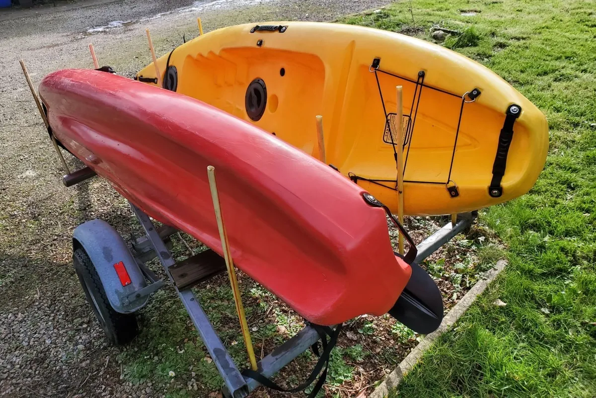 Kayak Trailer & Kayaks Bundle - Image 4