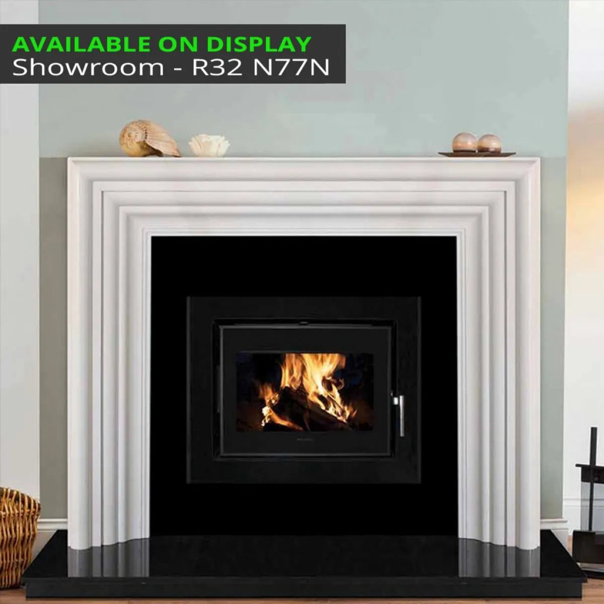 Heritage Ivory Pearl Marble Fireplace Surround 52' - Image 1