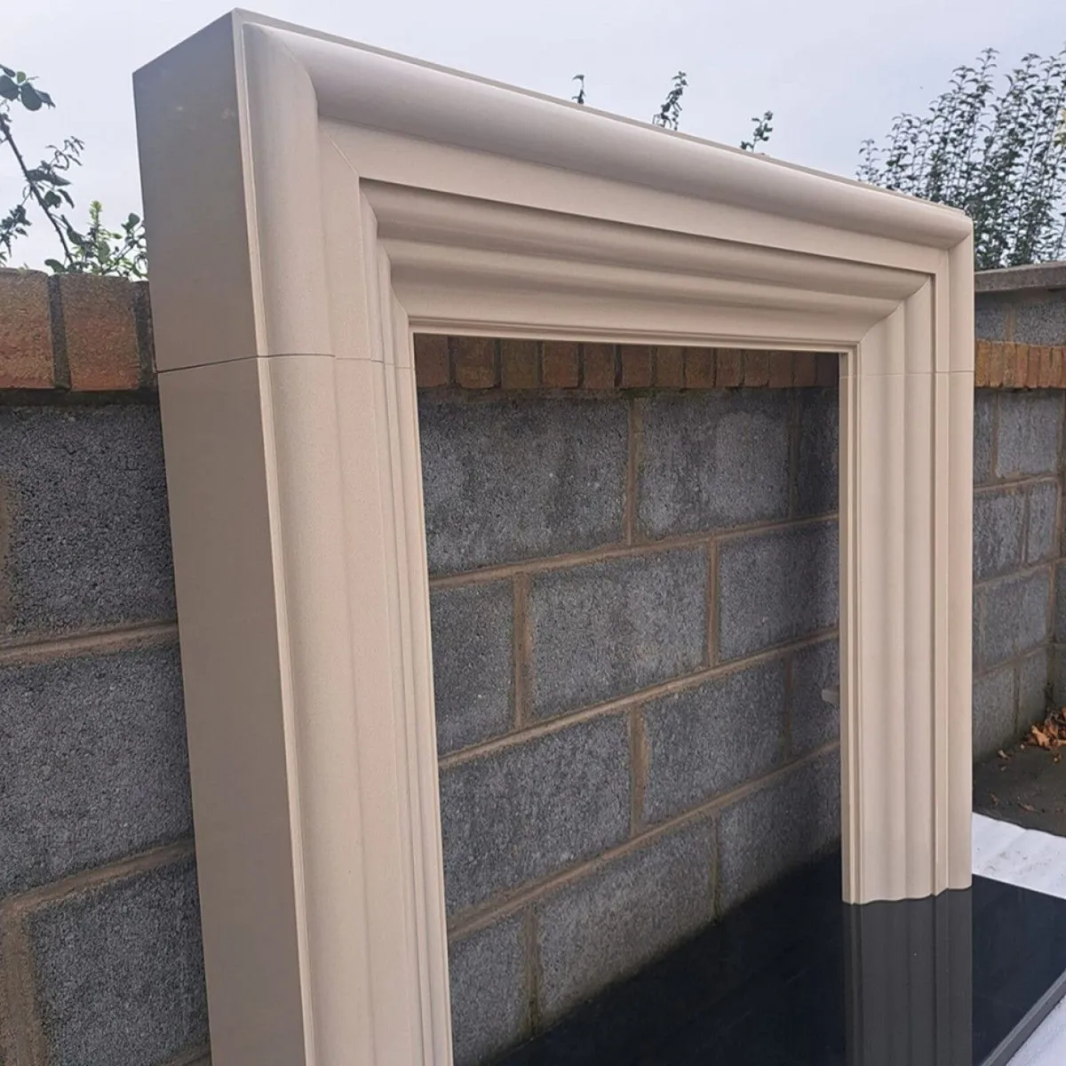 Heritage Ivory Pearl Marble Fireplace Surround 52' - Image 3