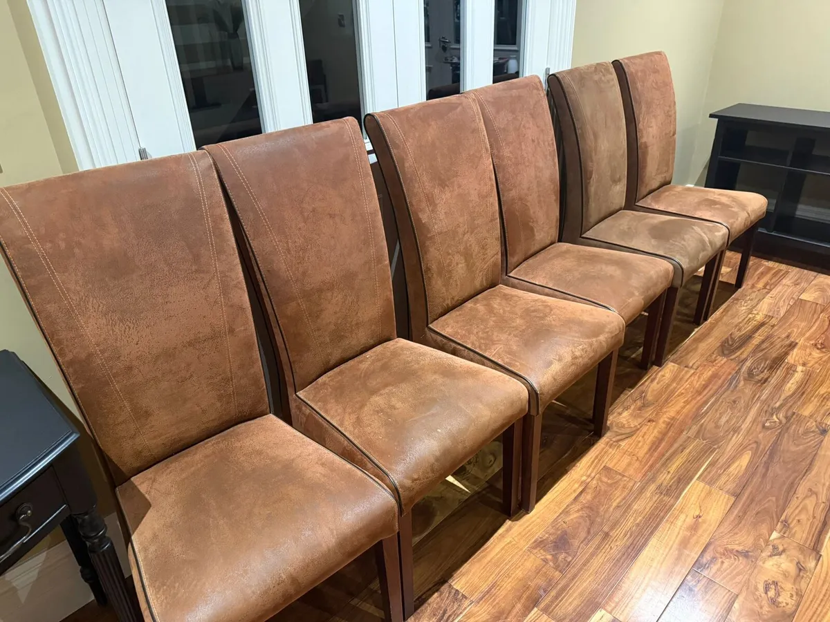 Dining Room Chairs x 6 as new - Image 2